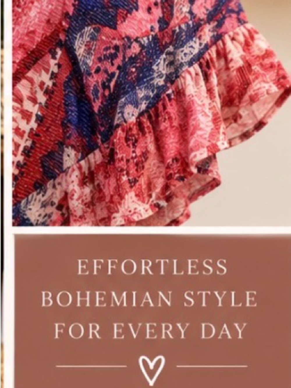 Avenue - Pink & Navy Geometric Boho style - Ruffle fisted half Sleeve Tunic - Picture 7 of 7